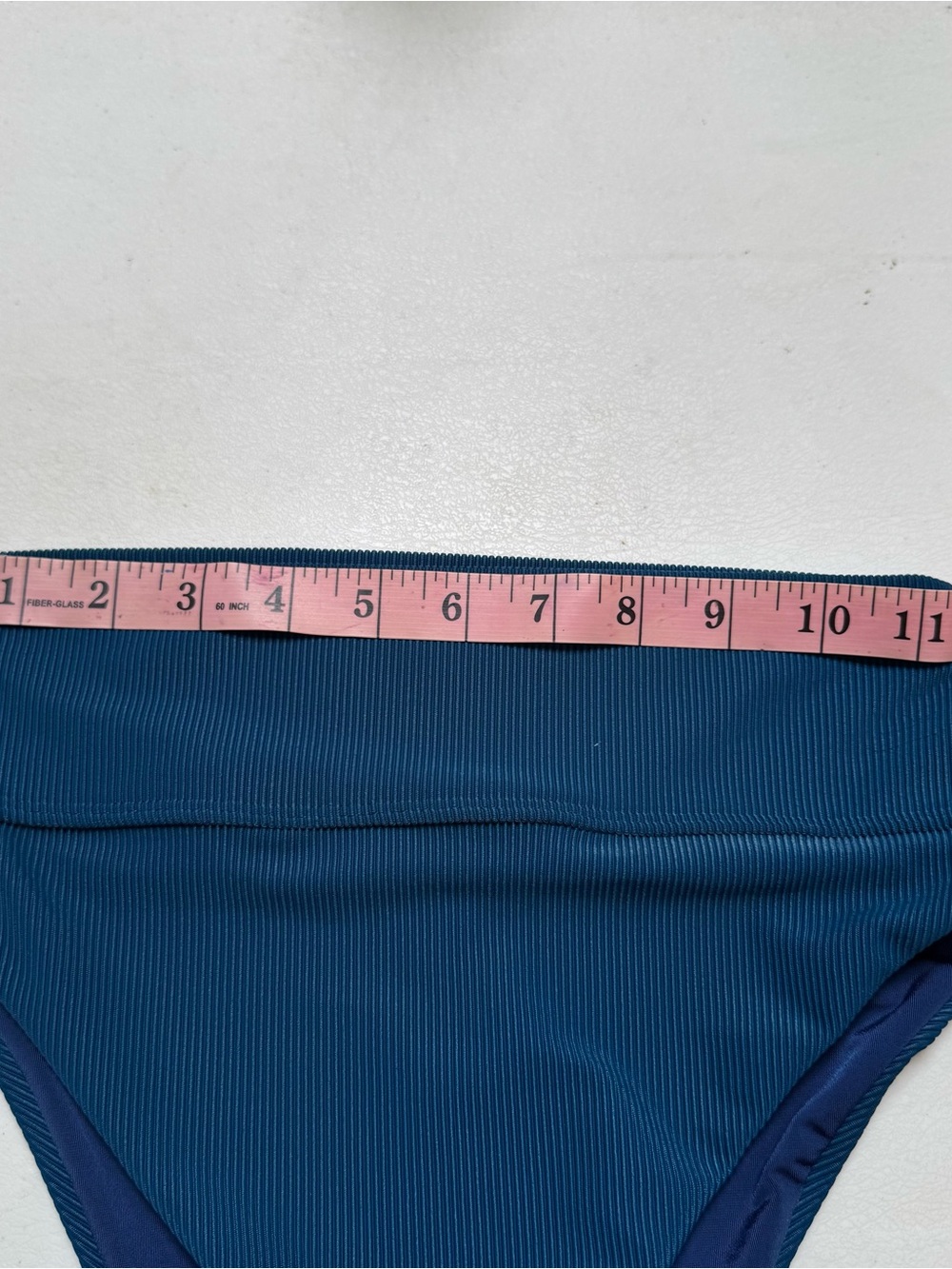 Beach Riot Dallas Tie Front Bikini Set Hague Blue Ribbed - Picture 10 of 11